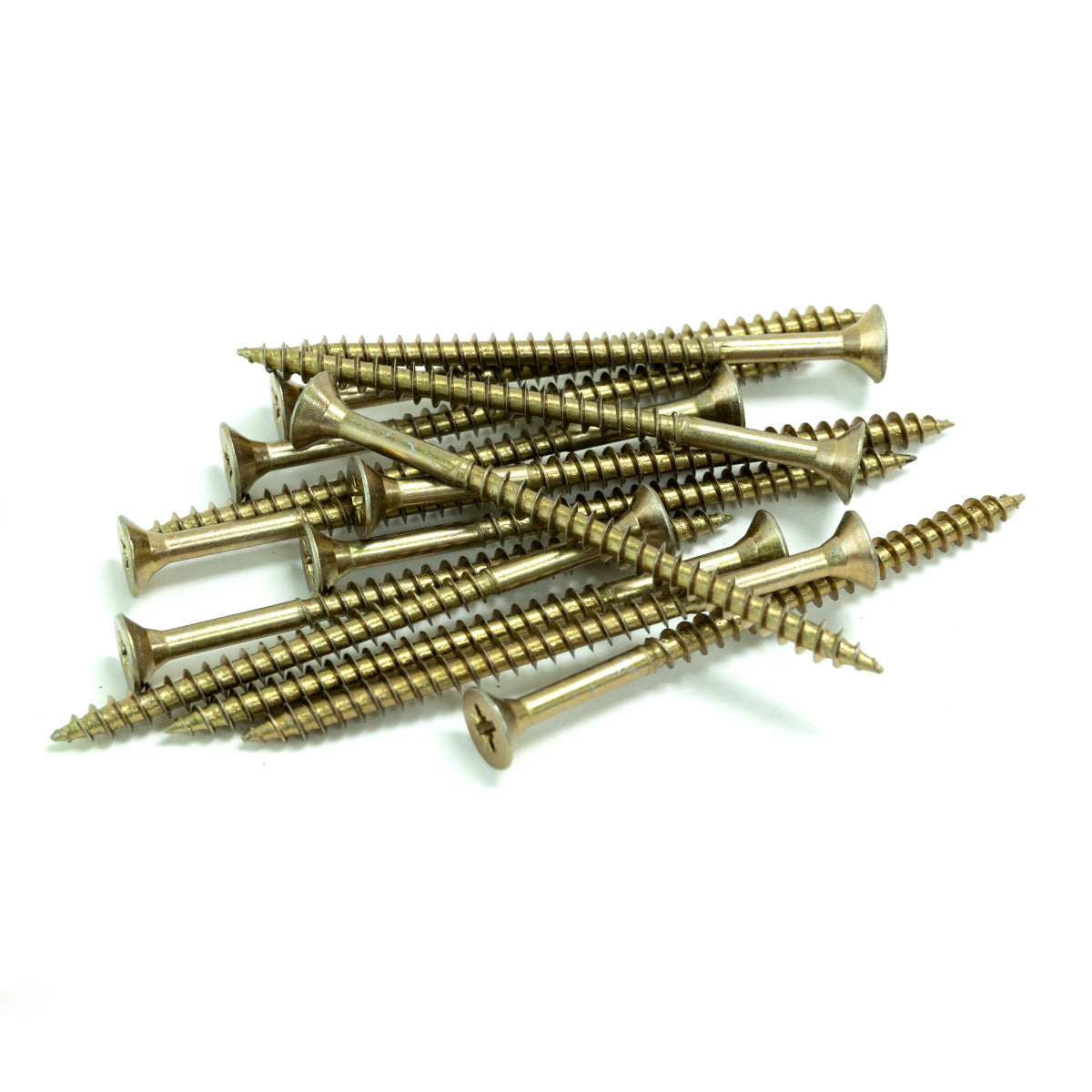 40pcs yellow zinc plated countersunk single thread screw 5x75mm (no brand name)