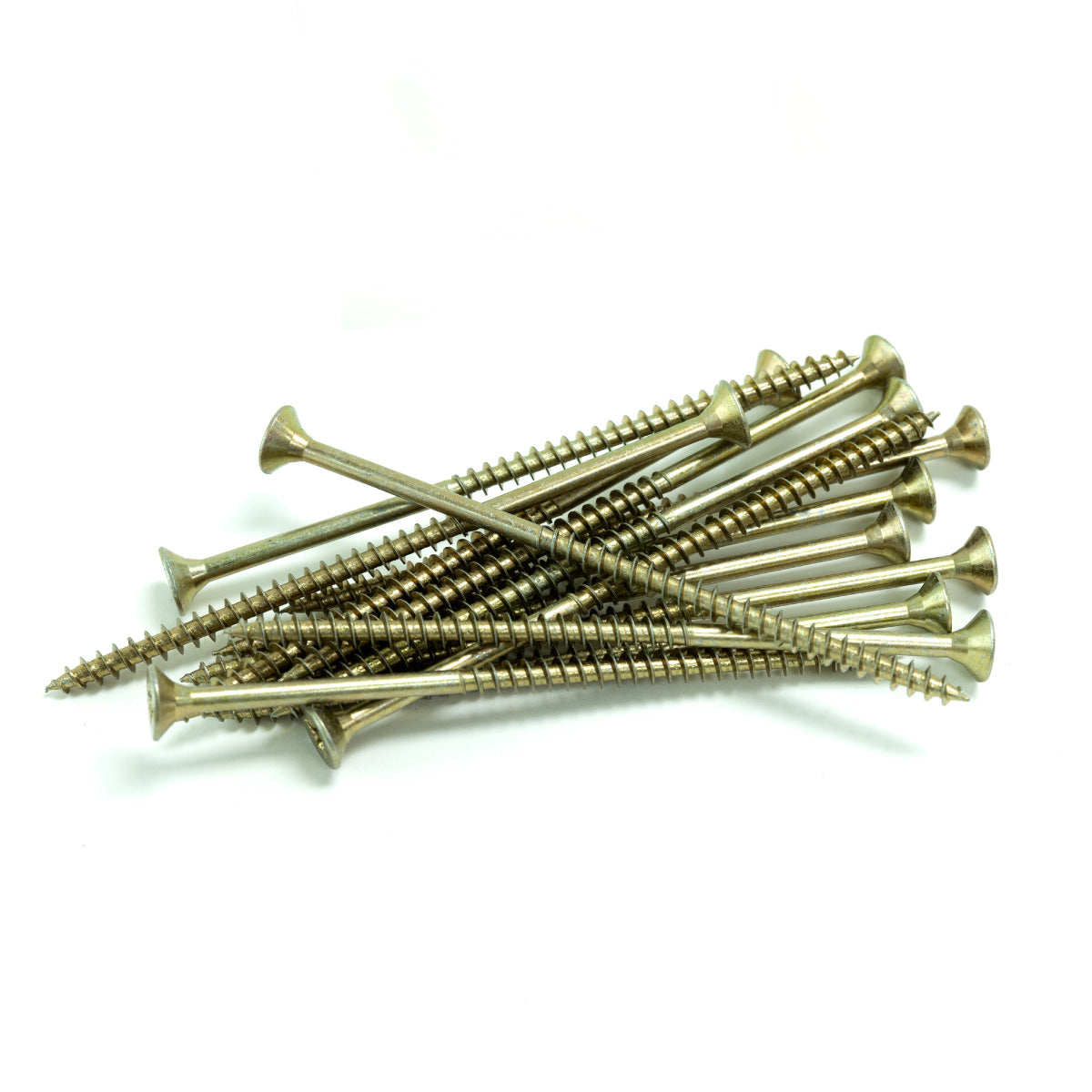 25pcs yellow zinc plated countersunk single thread screw 5x100mm (no brand name)