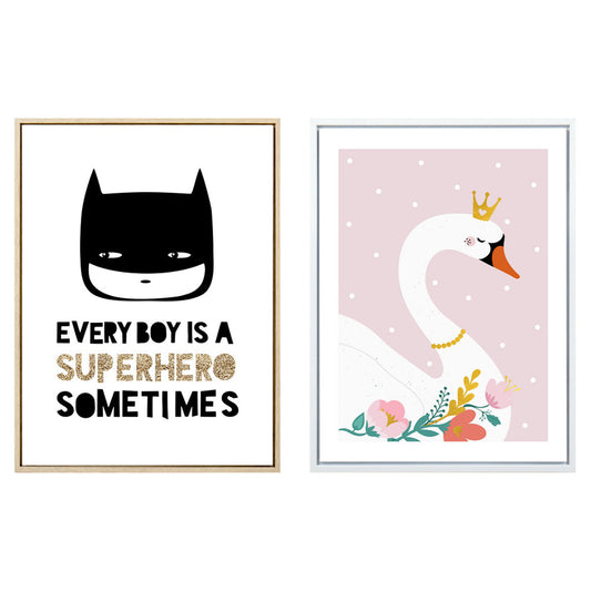 KIDS CANVAS PRINT WITH  PS FRAME