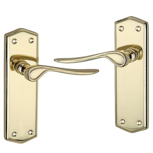 Brass Door Handle plain