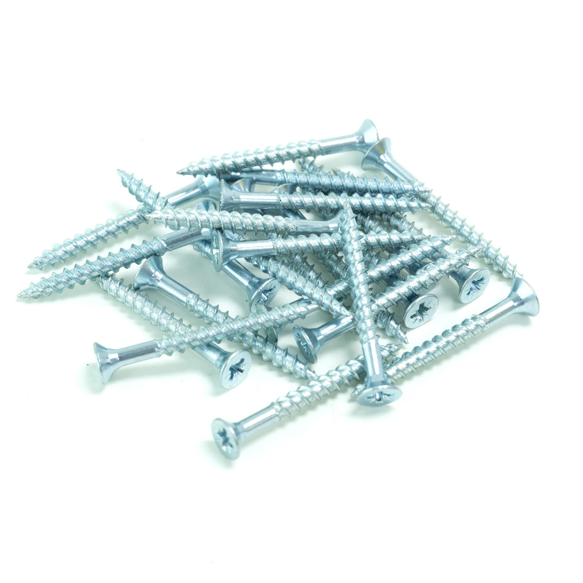 100pcs zinc plated countersunk twin thread screw 4x40mm