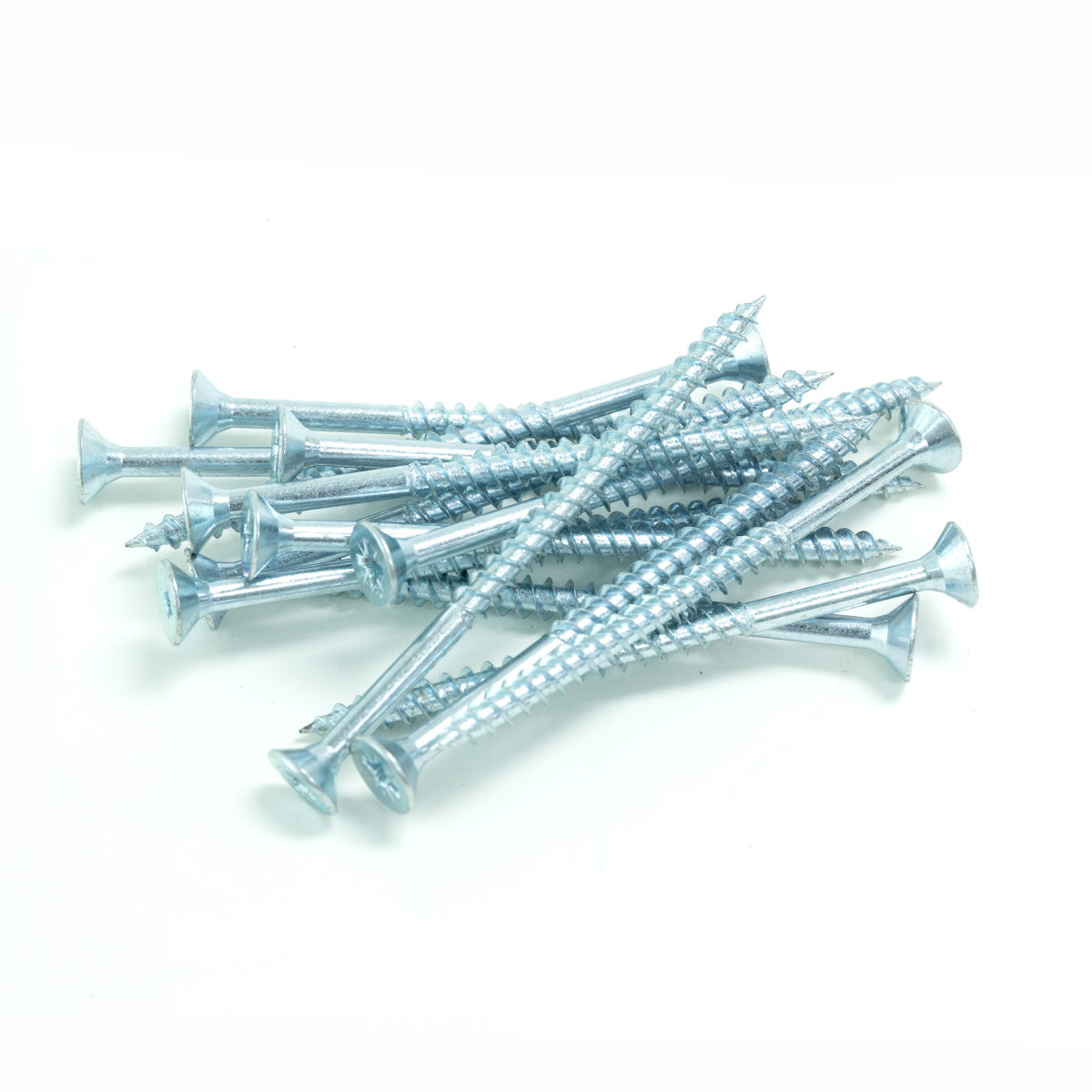 80pcs zinc plated countersunk twin thread screws 4x50mm (no brand name)