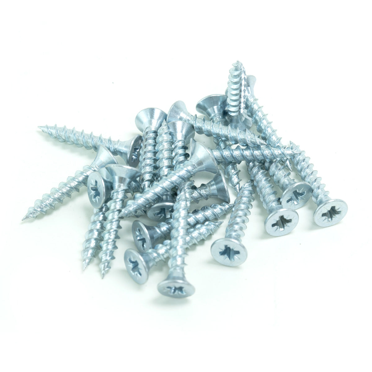 150pcs zinc plated countersunk twin thread screw 4x25mm (no brand name)