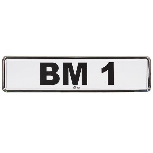 Chromed Number Plate Surround