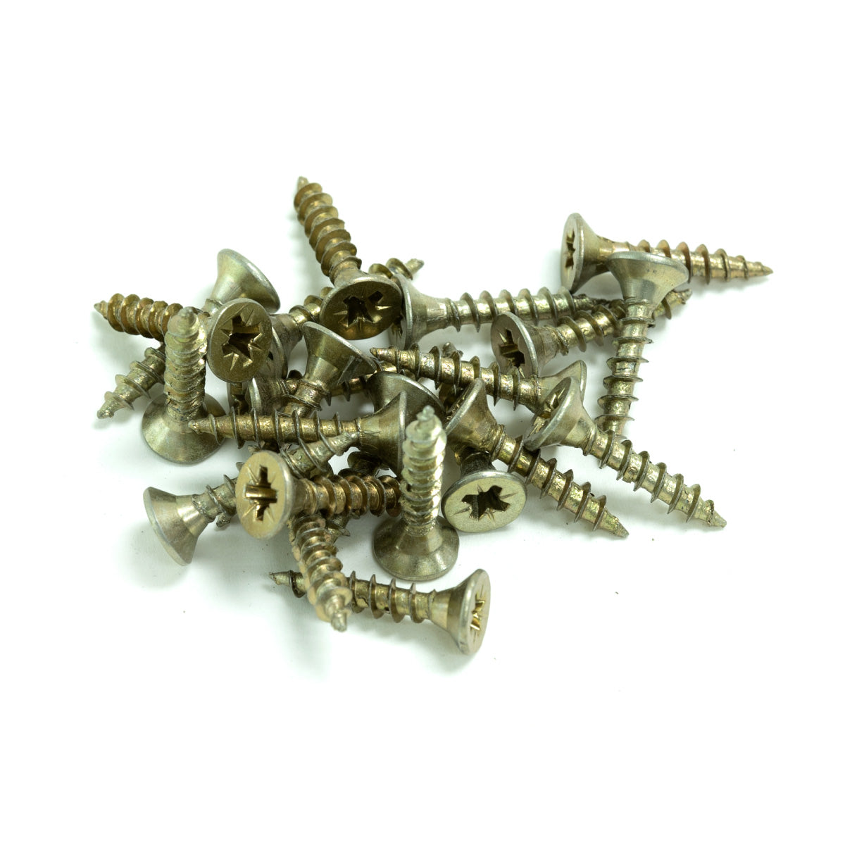 180pcs yellow zinc plated countersunk single thread screws 4x20mm (no brand name)