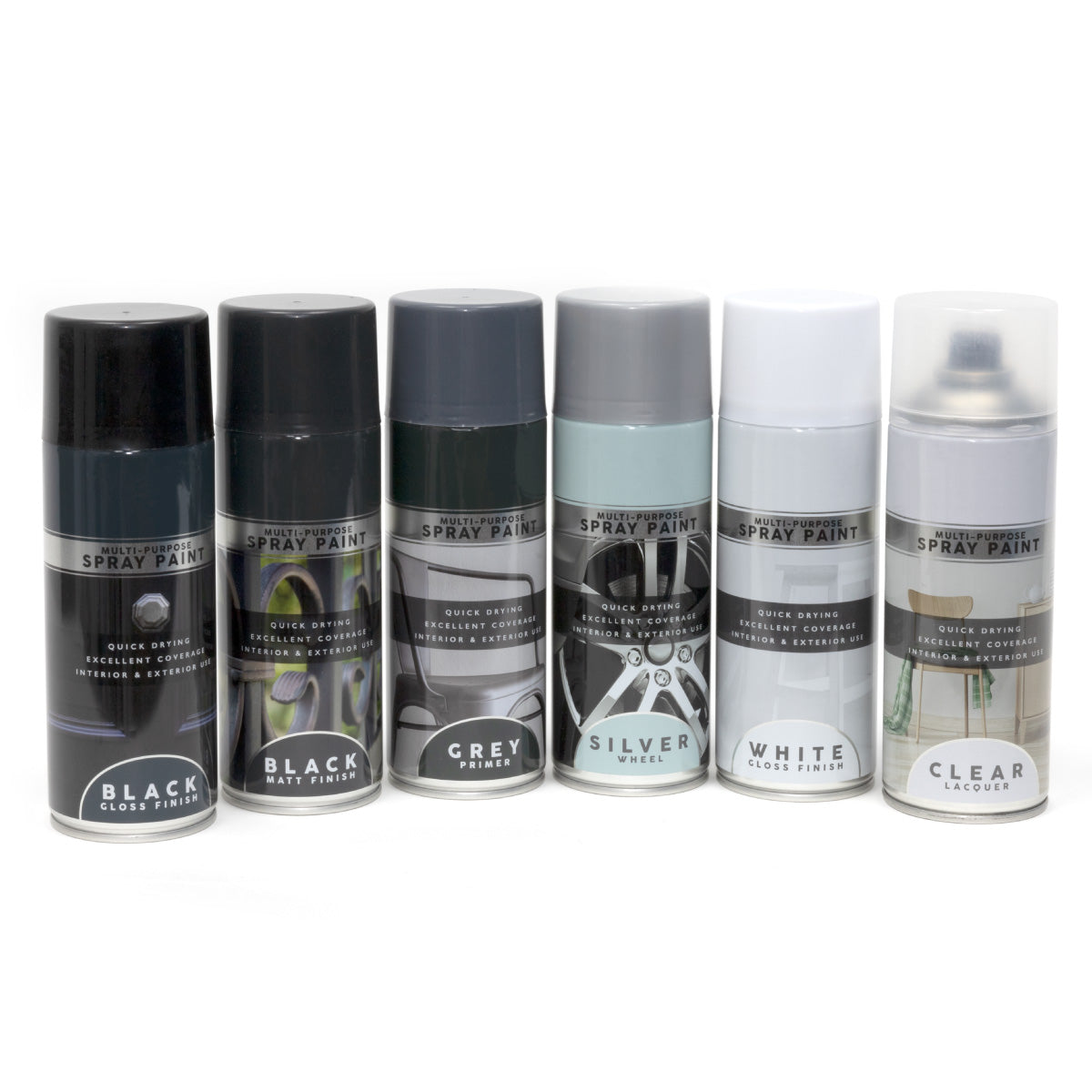 Assorted Spray Paint 6 Assorted 400ml