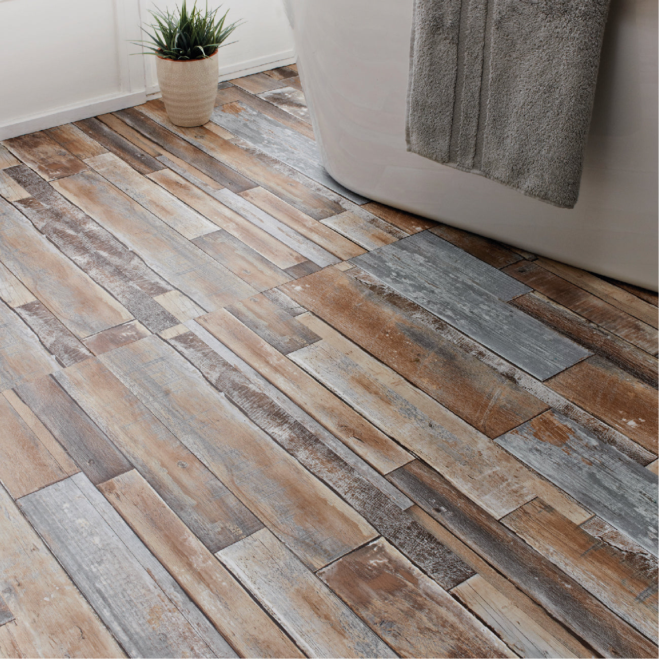 Rustic Wood Effect Planks A