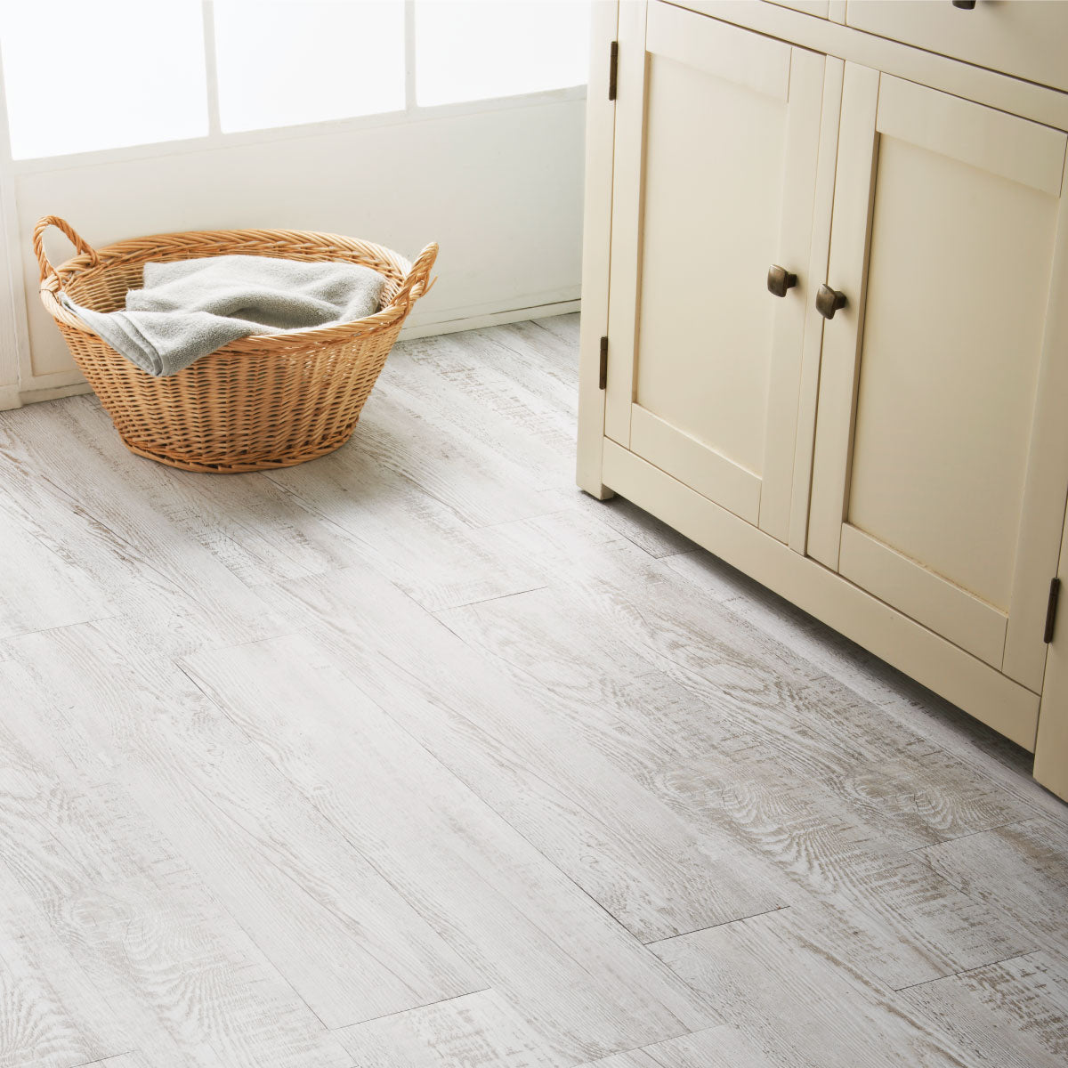 White Rustic Wood Effect Planks A