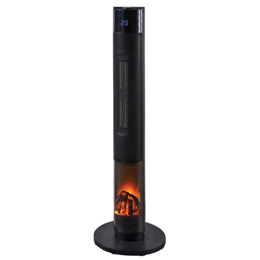 Tower flame heater