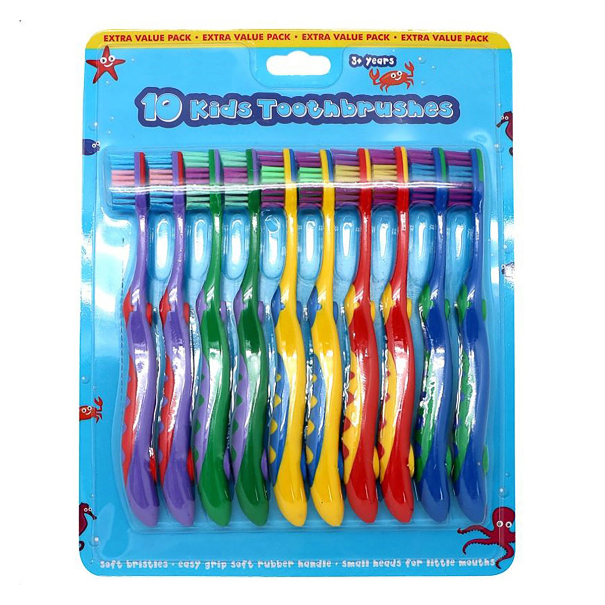 10 PK Kids toothbrushes extra value