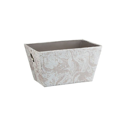 Rose gold marble basket