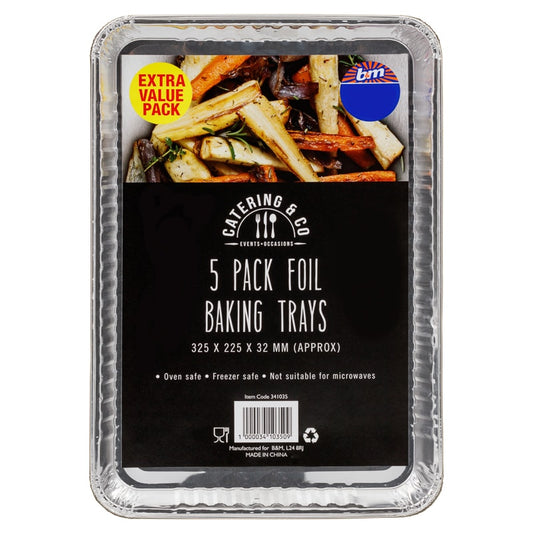 5pk foil baking tray  SIDE